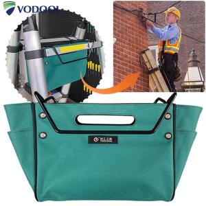 Lightweight Telescoping Ladder Tool Bag Waterproof Oxford Fabric Electrician Pouch for Efficient Tool Organization