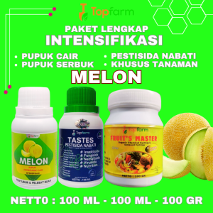 Pupuk Topfarm / Pupuk Paket Lengkap Buah Melon / Pupuk Khusus Melon / Pupuk Booster Buah Melon / Pupuk Melon Terbaik / Pupuk Pembesar dan Pelebat Buah Melon