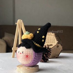 Móc khóa bé halloween - phù thủy - thiên thần - ác quỷ - đan len thủ công