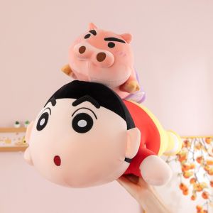 EAURA Cartoon Crayon Shin Chan Plush Toy Soft Stuffed Crayon Shin Chan Plush Doll Doll Gift Anime Shin Chan Doll Toy Kid Toy