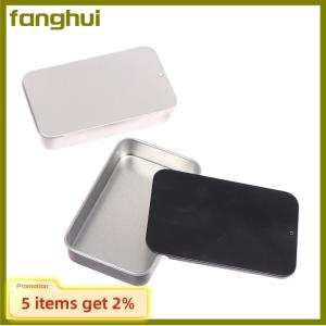 fanghui 80*50*15mm Mini Iron Box Slide Cover Storage Box Portable Tin Boxes Container