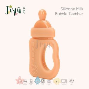 JIYU [JB-037] Silicone Milk Bottle Teether / Gigitan Silikon Botol Susu BPA FREE