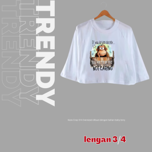 JOY KAOS CROP TOP TANGAN 3/4 YOU CAN HEAR ME