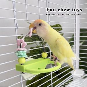 NOBLELYN Plastic Parrot Relieve Boredom Toy Interactive Treat Dispenser Bird Cage Toy Non-slip Design Parrots Gnaw Toy For Mental Stimulation Entertainment