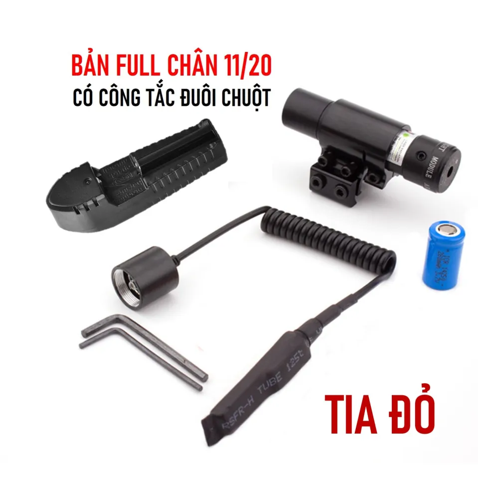 Mẫu Đèn Laze Kim Loại D11 Pin Sạc Chỉnh Tia Đỏ 4 Hướng - Đồ Chơi