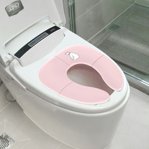 【กรุงเทพจัดส่งสินค้า】ของเล่นเด็ก ที่รองชักโครกเด ที่รองชักโครกเด็ก ฝารองชักโครกเด็ก แบบพับได้ พกพาสะดวก