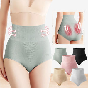 THERMAL CIRCULATION THERAPY MASSAGE PANTIES Antibacterial Cotton Seamless High-waist Belly Panties High Waist Underwear Slimming Panty Girdle Body Shaper Bikini Bottom Honeycomb Warm Womb Panty High Waist Cotton Panties Hip Lifting Briefs Shapewear