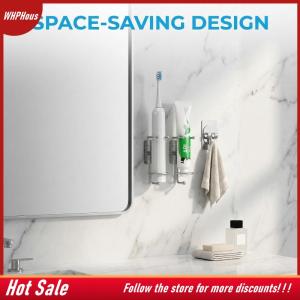 【COD】🔥🔥🔥 Electric Toothbrush Holder Waterproof Toothpaste Organizer for Bathroom Wall Neat and Rustproof Design