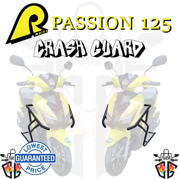 RUSI PASSION 125 Crash Guard Heavy Duty COD Design And Design