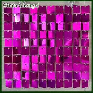 Ginca ฉากหลังโพลี chromeshimmer 3D แผงเลื่อมฉากหลังศิลปะผนังพื้นหลังผ้าฉากหลังตกแต่งงานแต่งงานงานเลี้ยงวันเกิด