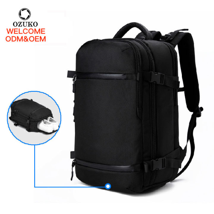 Gym bag with shoe and laptop compartment on sale