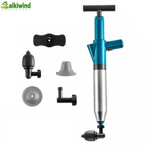 Air Power Drain Blaster Tools Stainless Steel Drain Plunger Dredge Universal High-pressure Accessories for Home Kitchen Sinks