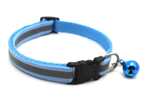 Pet Reflective Collar Adjustable Pet collar Cat Dog collar Safety Buckle Bell Neck Strap