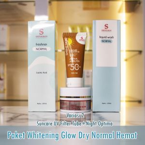 Paket Hemat Shineskin Glowing Dry Kering Kusam