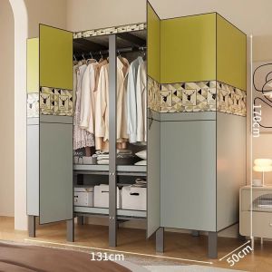 Dustproof Folding Kids /Snacks Storage Cabinet/Small Wardrobe Cabinet