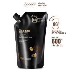 [HB GIFT] Túi Refill Cà phê Đắk Lắk làm sạch da chết cơ thể Cocoon cho làn da mềm mại & rạng rỡ 600ml