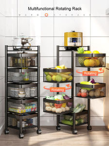 Multifunctional Movable Kitchen Storage Rack/Rak Dapur