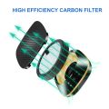 HGV Car Air Purifier with HEPA Filter High Efficiency Carbon Filter for Car Room Office USB Ports Remove Hair Dust Pollen Smoke Odor with Touch Screen. 