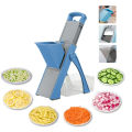 【Flagship】 Multifunctional Vegetable Cutter 304 Stainless Steel Household Grater Anti-Slip Lemon Slicing Tool for Home Kitchen. 