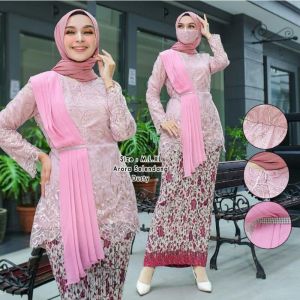 COD Setelan kebaya aurora selendang kebaya tille kebaya wisuda set kebaya kekinian kebaya acra guru kebaya kondangan kebaya pesta