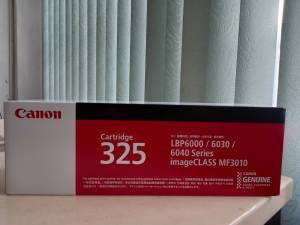 Canon Cartridge-325 สีดำ หมึกแท้ คุณภาพสูงคุณภาพ100%  เพียงใช้คู่กับเครื่องพิมพ์และเครื่องมัลติฟังก์ชั่นMF3010 LBP6000/6030/6030W