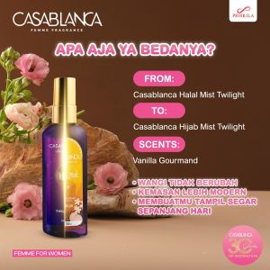 Casablanca Halal Hijab Mist 100ml || Parfum 5 Variant Tahan Lama || Parfum Pria & Wanita