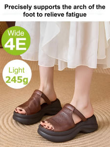 Platform Slippers Summer Thick-soled Casual Sandals For Women/comfortable Commuter Wear/durable Slip-on/cool-feel Daily Outdoor Leisure