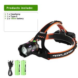 800000LM Most Powerful Headlamp 18650 Rechargeable High Power LED Head Flashlight Fishing Head Lantern Professional Front Light