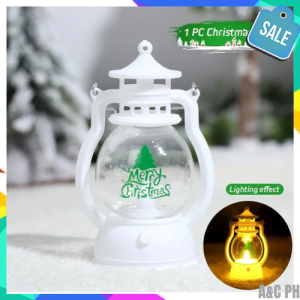Classic Elegance: Retro Small Oil Lamp Christmas Ornament Santa Claus Snowman Christmas tree Lantern Hand Lamp Christmas Gift Decoration Ornament Retro Small Oil Lamp