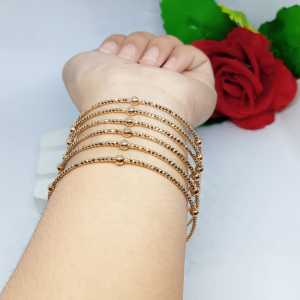 COD GELANG KERONCONG DEWASA TITANIUM BIJI LADA 7 PCS PERHIASAN WANITA KOREA TRENDY