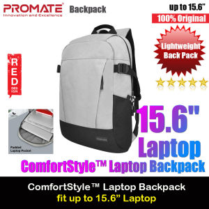 Promate Birger ComfortStyle™ Laptop Backpack with Large Compartments for Laptop up to 15.6" inches