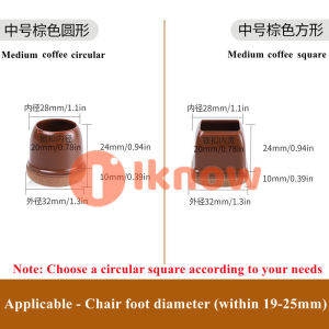 Tôi Biết 8Pcs Tpr Chăn Dưới Chân ghế Vớ Đồ Nội Thất chân bàn Chân đệm chân bàn ghế bảo vệ sàn Bao Gồm