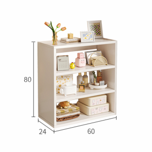 Kệ sách đa năng chất liệu gỗ MDF màu full trắng decor góc làm việc cực đẹp thương hiệu IGA - GA30