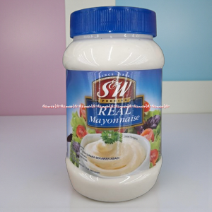 S&W Premium 443ml Real Mayonnaise Saos Mayonais Mayones Putih SW Mengandung Telur Mustard