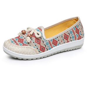 wtMei Fashion Flat Womens Shoes Summer Breathable mesh shoes Soft Bottom Work Shoes Women Doll Shoes Office Flat Shoes