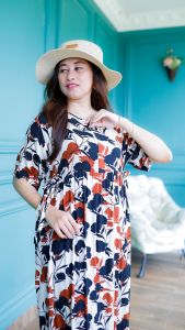 GALERI Daster Bumil Bahan Rayon - Dress Busui Premium Vania Korean Style