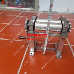 Máy cán mực quay tay mực nướng thích hợp quán nhậu và gia đình