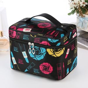 Makeup Bag Waterproof Travel Cosmetic Organizer Portable Foldable Storage【Beg Mekap Kalis Air】Beg Kosmetik 可折叠便携化妆品收纳袋