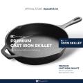 Balance.co Premium Pre-Seasoned Cast Iron Skillet Frying Pan 30cm. 