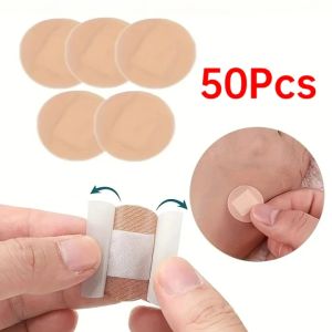 50ชิ้นตัวช่วยทรงกลมบางเฉียบกันน้ำระบายอากาศได้แพตช์ทางการแพทย์เด็กท่องเที่ยวกลางแจ้งสมานแผลผ้าพันแผลปฐมพยาบาลเบื้องต้นพลาสเตอร์ปิดแผล