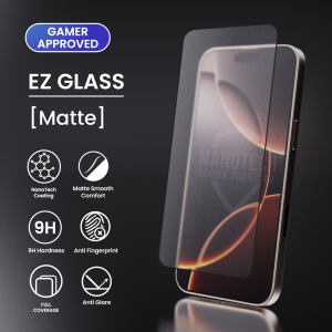 [2 Pack] NANOTECH Easy Install Screen Protector for iPhone 16 Pro Max / 16 Pro / 16 Plus / 16 / 16e Tempered Glass