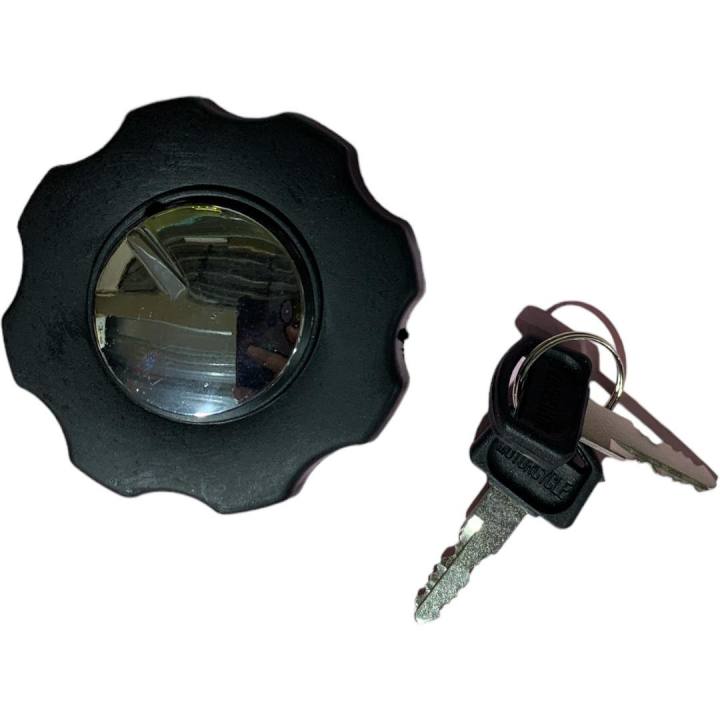 Black Fuel Gas Tank Cap Cover – Fits Cayman, Key West, & Other Motorcycle Models, 360° Rotation