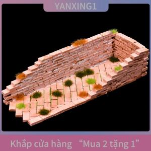 [COD] YANXING1 1 cái cát bảng xây dựng làm Mini gạch Silicone khuôn xi măng mô hình gạch nhỏ nhà handmade Set DIY trang trí nhà