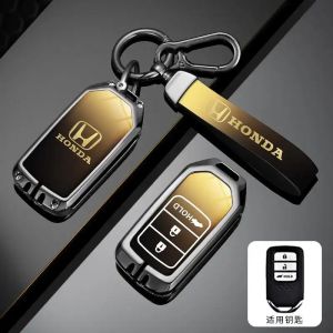Zinc Alloy Car Remote Key Case Key HolderShell For Honda Civic City BRV CRV FC BRV Accord HRV Jazz