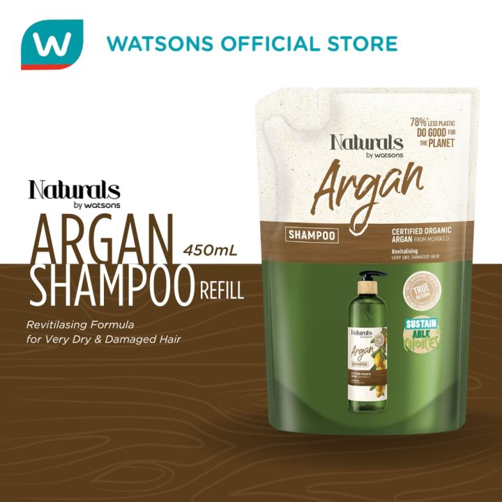 NATURALS BY WATSONS Argan Shampoo Refill 450ML Lazada PH