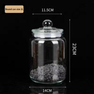 Elegant Glass Food Storage Jar with Airtight Seal for Biscuits & Dry Goods - 2L/3L/5L/8L Options
