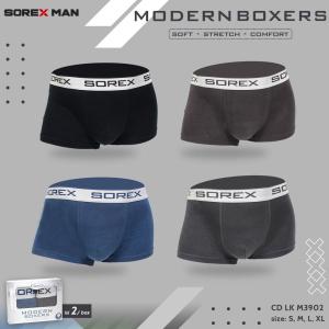 SOREX CD LK M3902 | CD Celana Dalam BOXER PriaSoft Stretch Comfort  [ 1 Box isi 2 ]