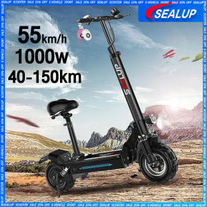 Skuter listrik SEALUP Q7/Q18/Q22 dewasa Electric Scooter dapat dilipat  tahan air IP54 kecepatan tertinggi 55km/jam  scooter listrik Kapasitas beban 200kg Ban tubeless 12 inch jarak jauh150km mudah disimpan Luar Ruangan untuk Lipat Dewasa skuter roda dua