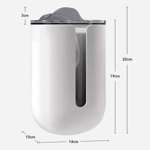 Waterproof Wall-Mounted Tissue Dispenser & Top Shelf – No-Drill Multi-Function Organizer