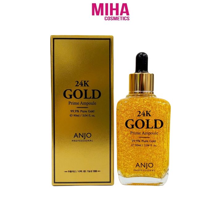 Tinh Chất Serum Vàng 24k GOLD PRIME AMPOULE 99.9% PURE GOLD ANJO 90ml Hàn Quốc